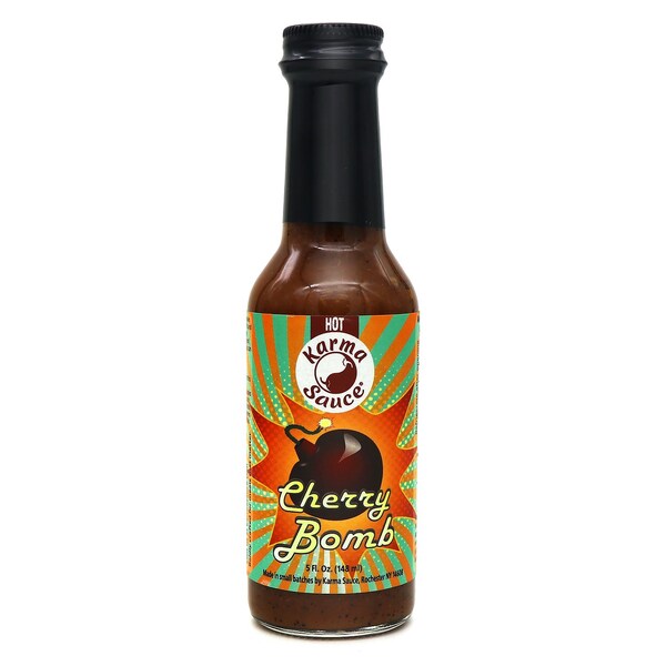 Karma Sauces Karma Sauce Cherry Bomb Hot Sauce 5 oz B00MZBR8CA Zoro